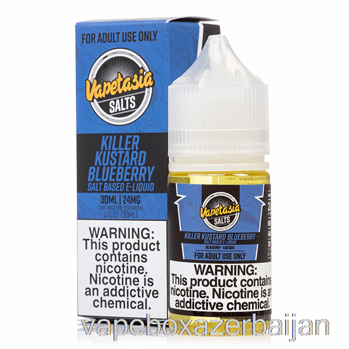 Vape Box Azerbaijan Killer Kustard Blueberry - Vapetasia Salts - 30mL 24mg